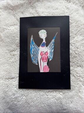 Title “Spring Angel “ Hand crafted hand made by me 
Digital book illustration